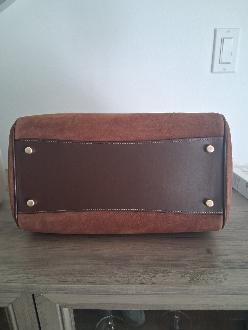 NWT Authentic Coach Suede Rowan Large Satchel Coach Heart Charm,  Bag Scarf - Picture 11 of 11